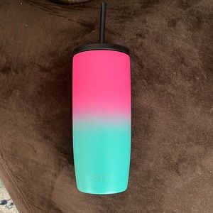 Simple Modern hot pink and aqua tumbler